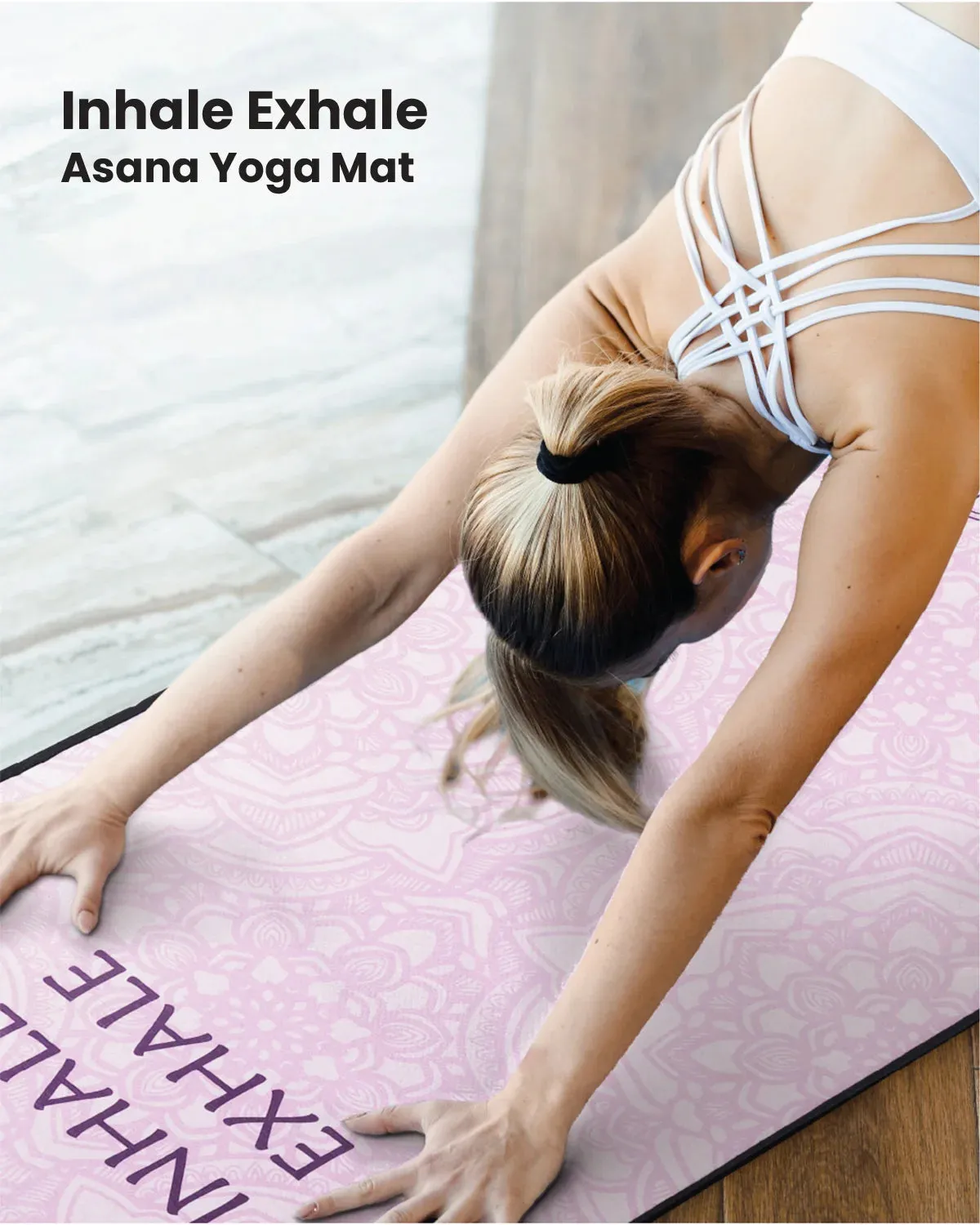 8mm Inhale Exhale Asana Yoga Mat Online | Grhamoy