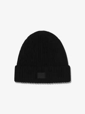 Acne Studios Kids Mini Pansy Beanie Hat in Black