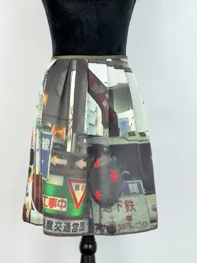 Agnes B. Cityscape Print Mini Skirt - AU8