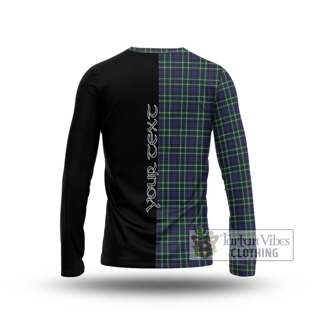 Allardice Tartan Long Sleeve T-Shirt with Family Crest and Half Of Me Style