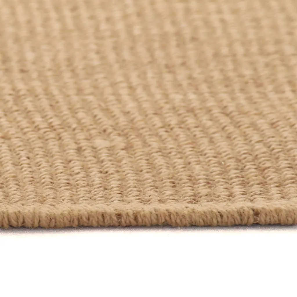 Area Rug Jute with Latex Backing 180x250 cm