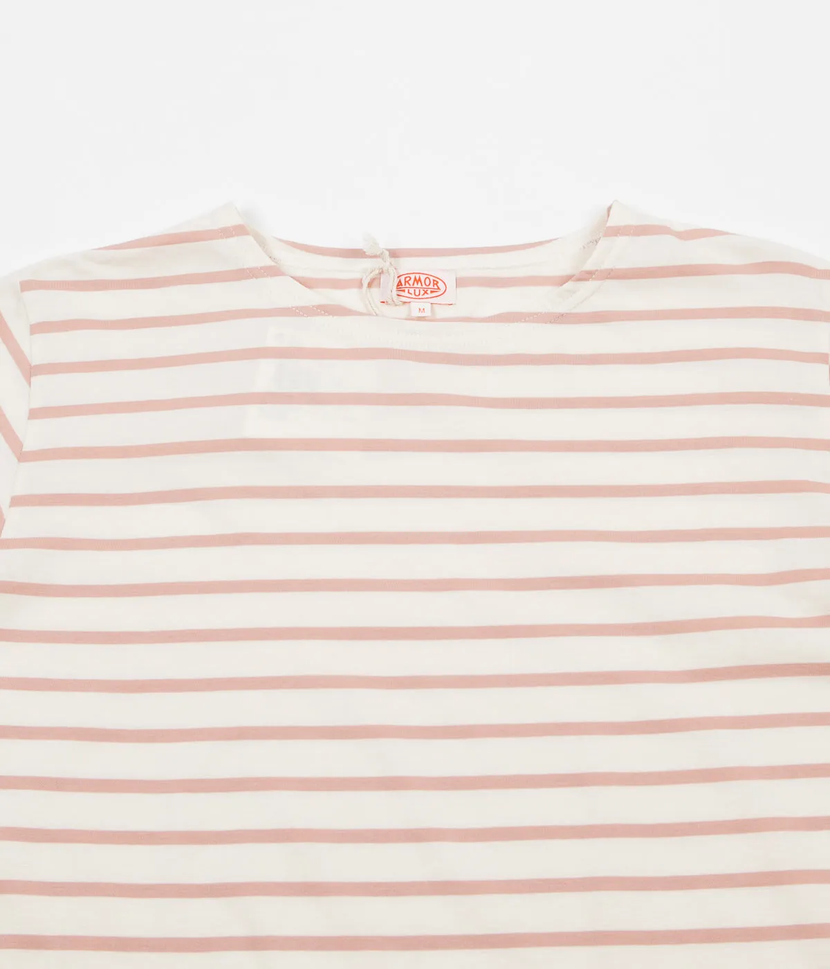 Armor Lux Breton Long Sleeve T-Shirt - Nature / Pink Atlas