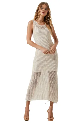 ASTR the Label: Palmer Crochet Column Midi Dress