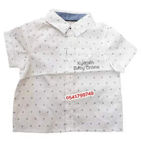 Baby Boy Short Sleeve Shirt (Primark) White