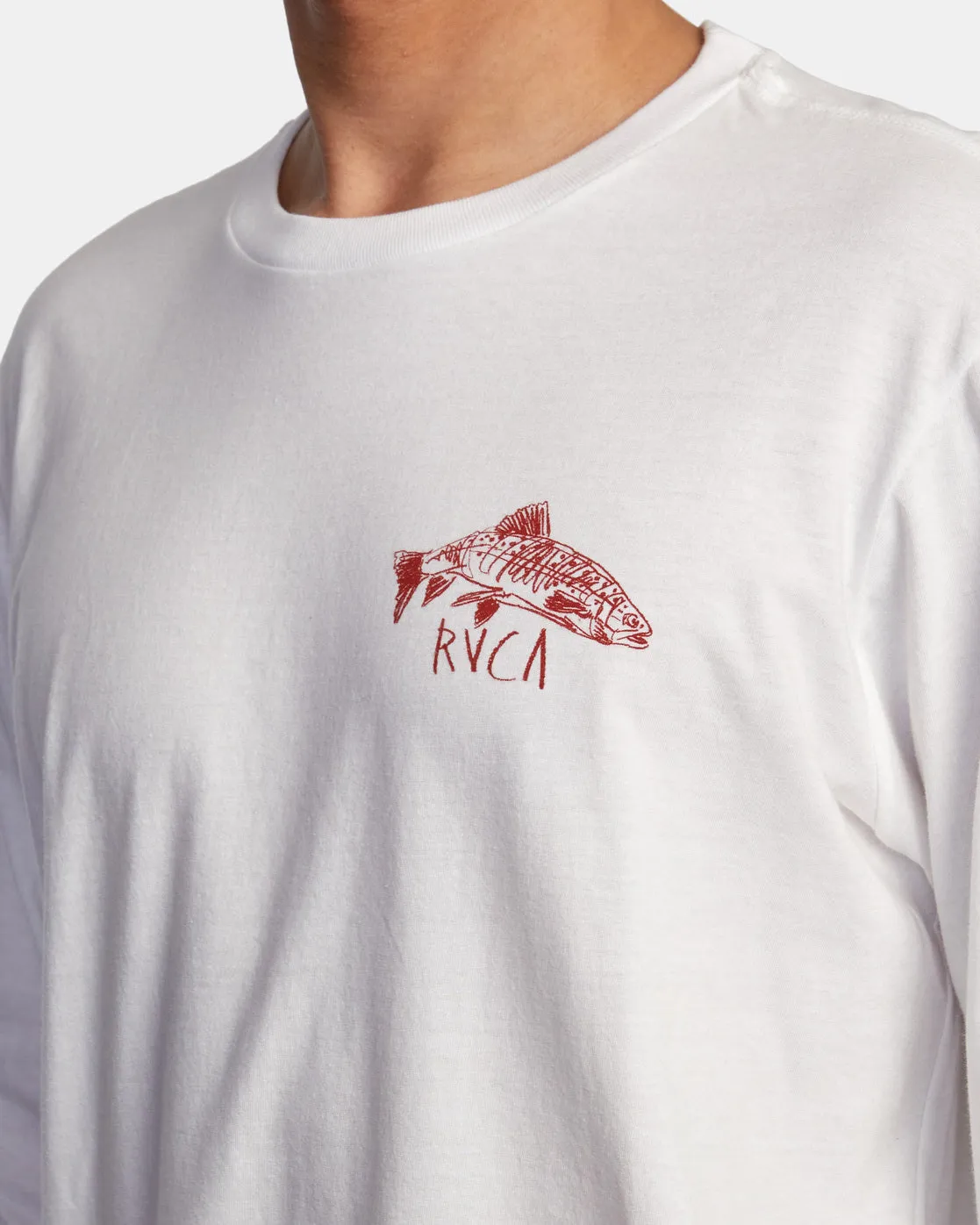 Ben Horton Downstream Long Sleeve Tee - White