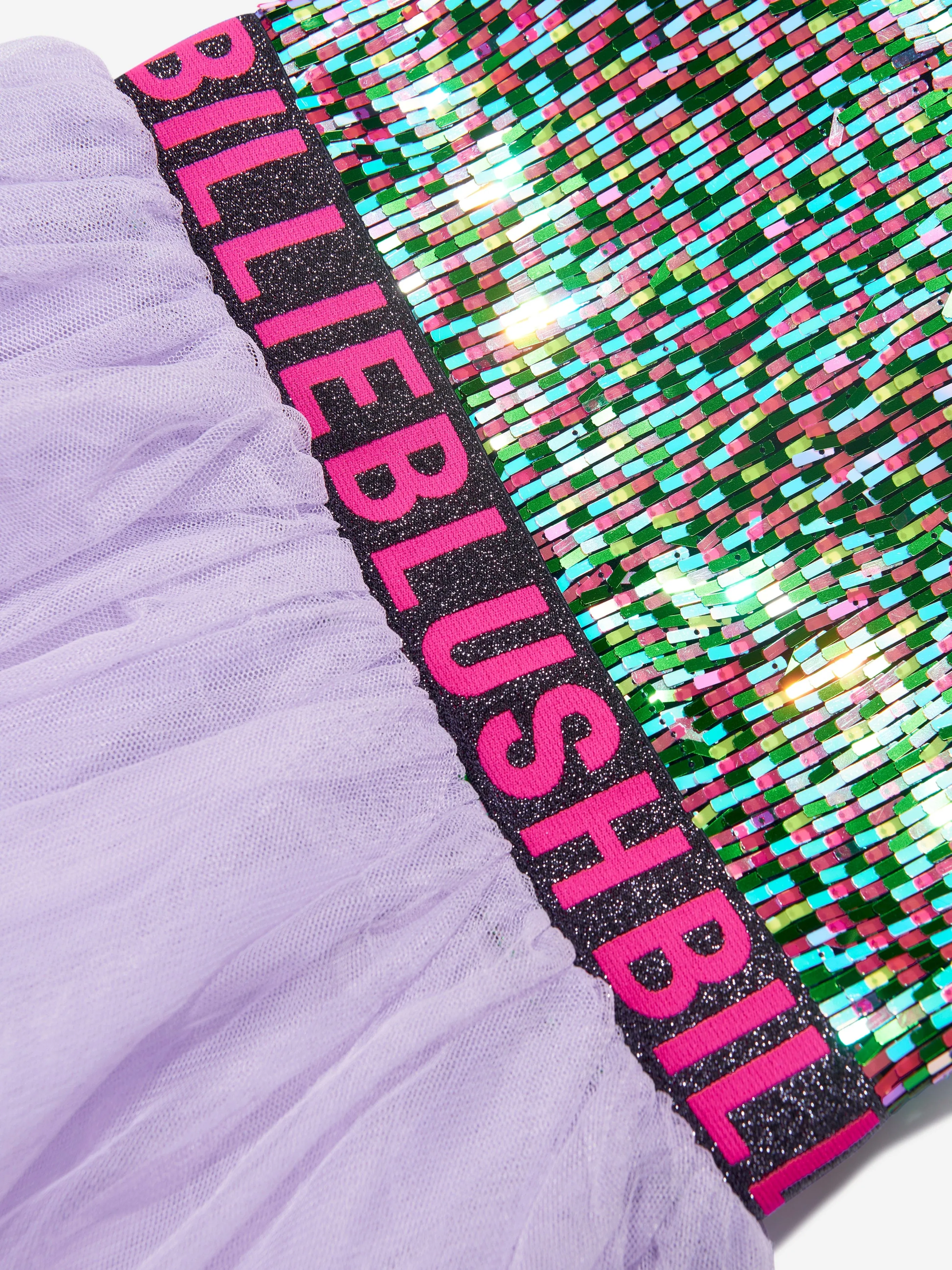 Billieblush Girls Sequin And Tulle Dress in Multicolour