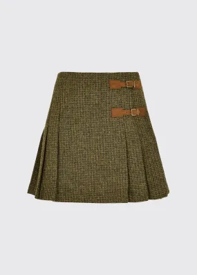 Blossom Tweed Skirt - Heath