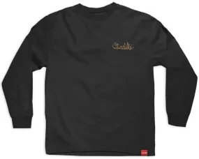 Chocolate 94 Script LS Tee, Black