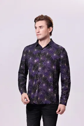 Cobwebs Long Sleeve Men Shirt