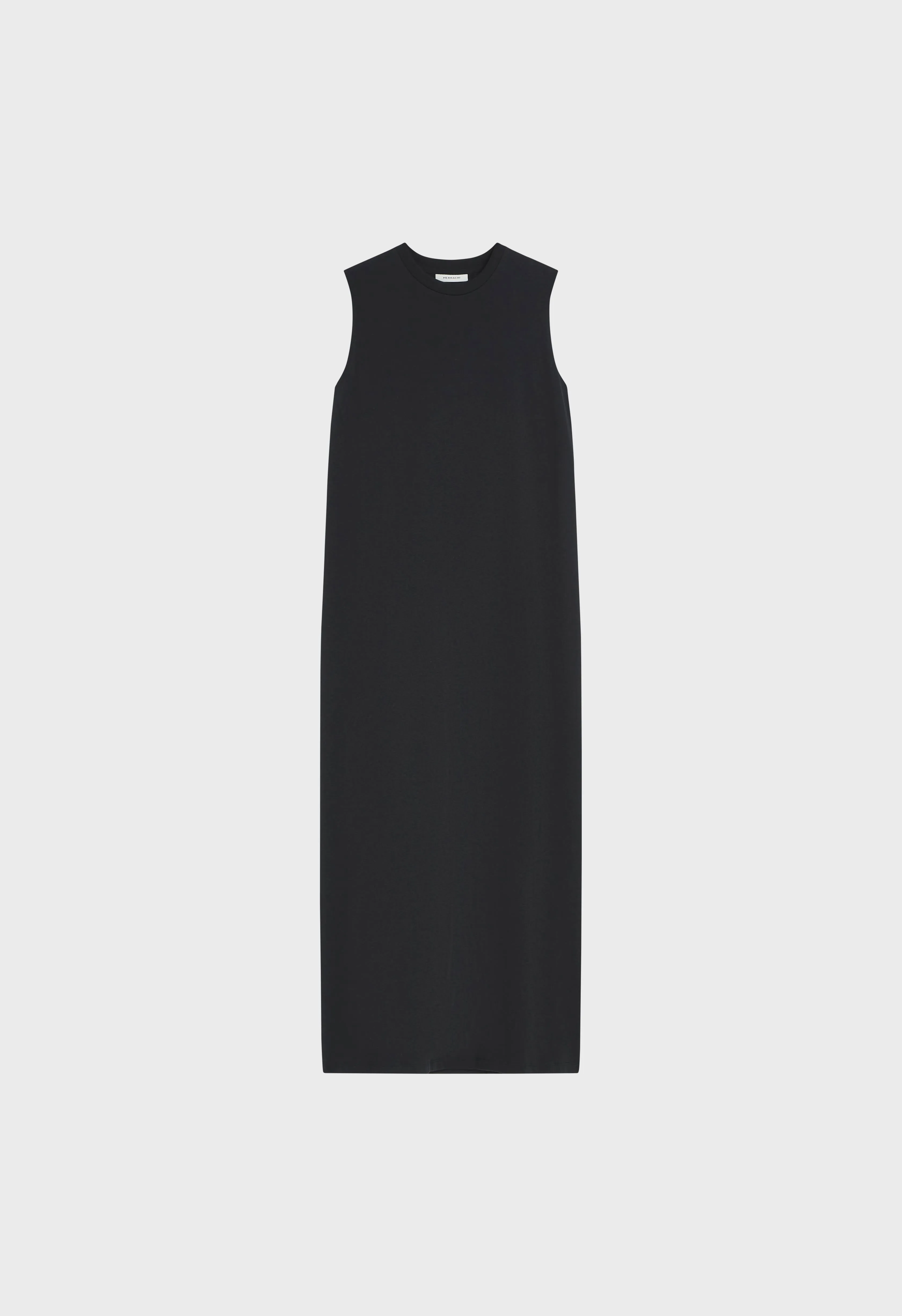 Cotton Sleeveless Dress | Black