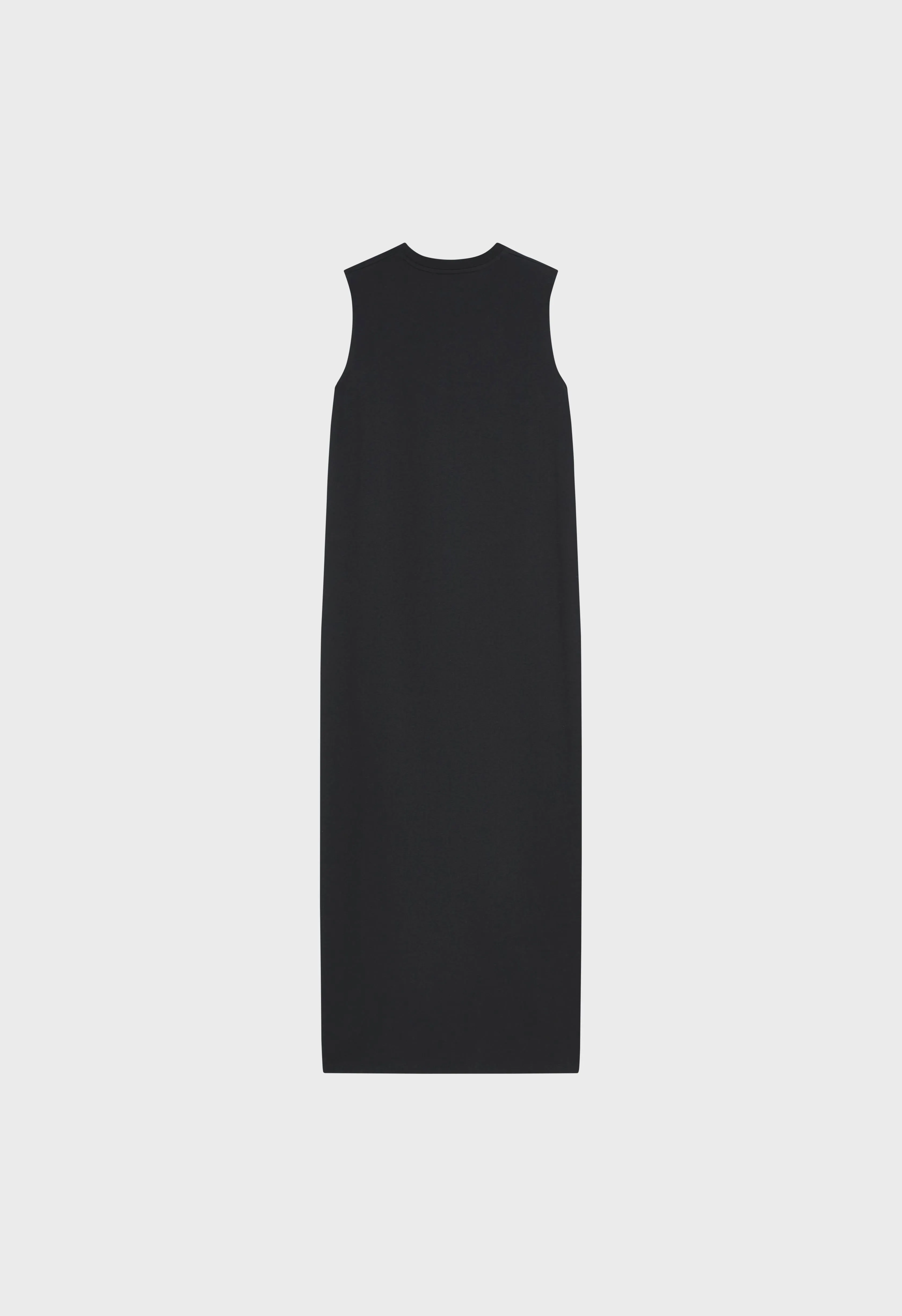 Cotton Sleeveless Dress | Black