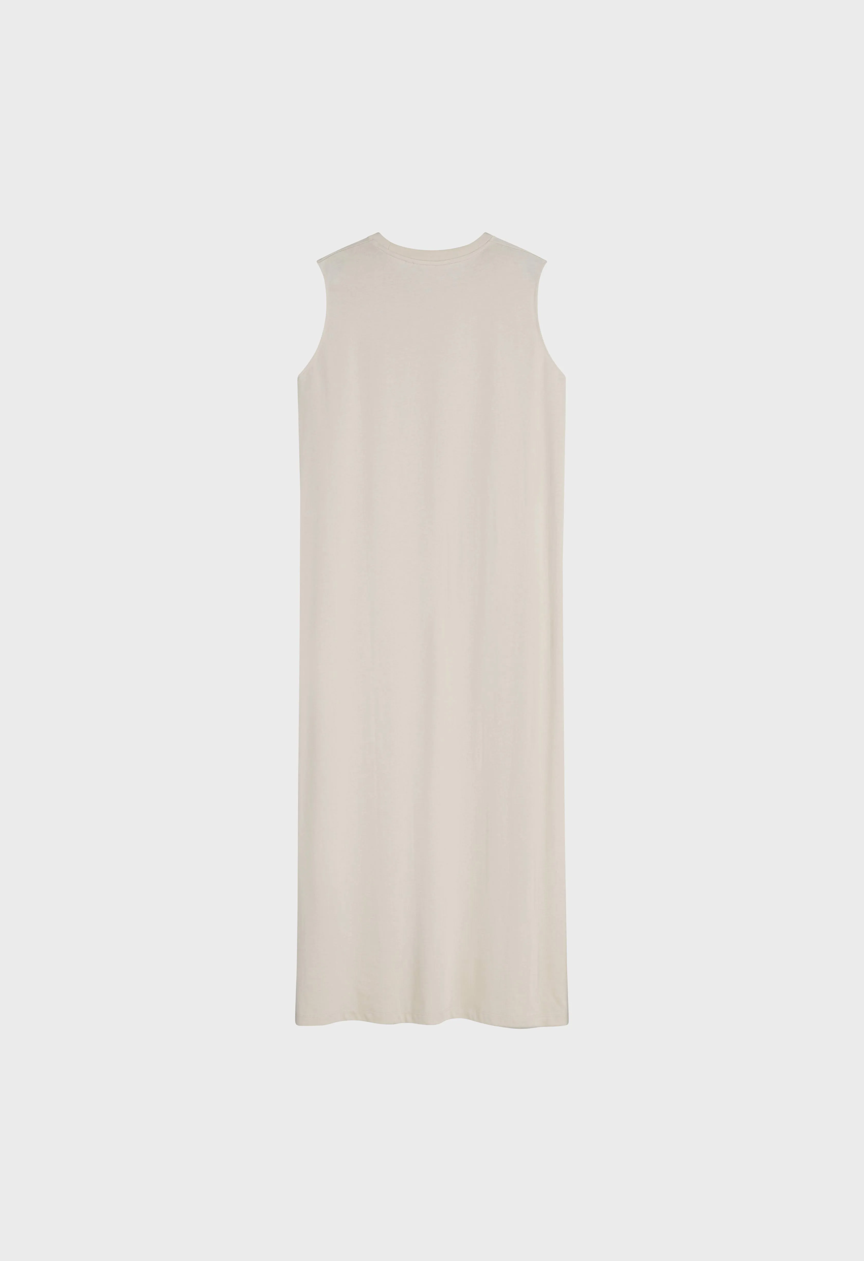 Cotton Sleeveless Dress | Sand