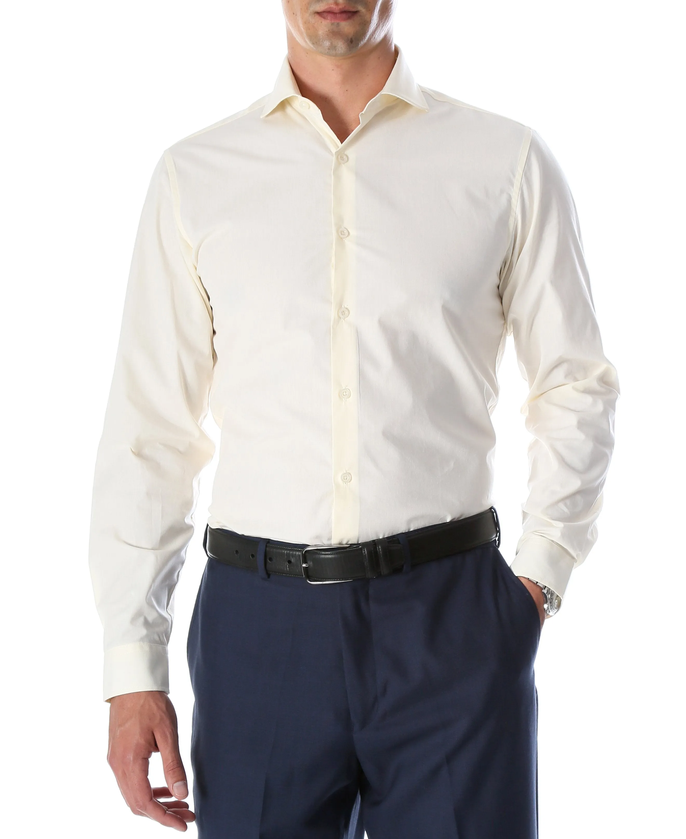 Daniel & Ellissa Slim Fit Ivory Dress Shirt