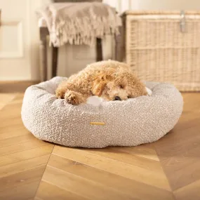 Donut Bed in Mink Bouclé by Lords & Labradors