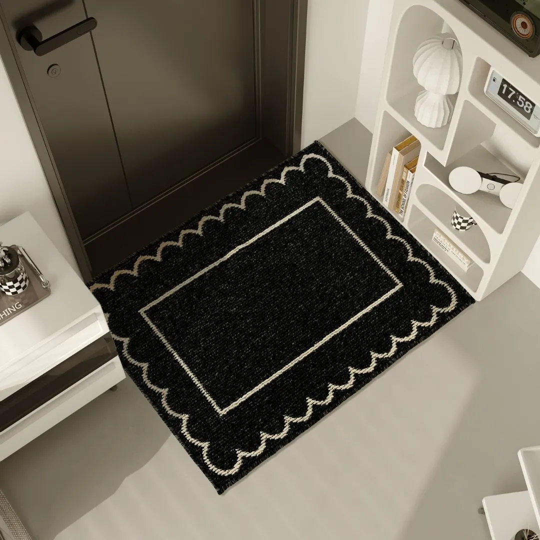 Door Mat Non Slip Black Frame