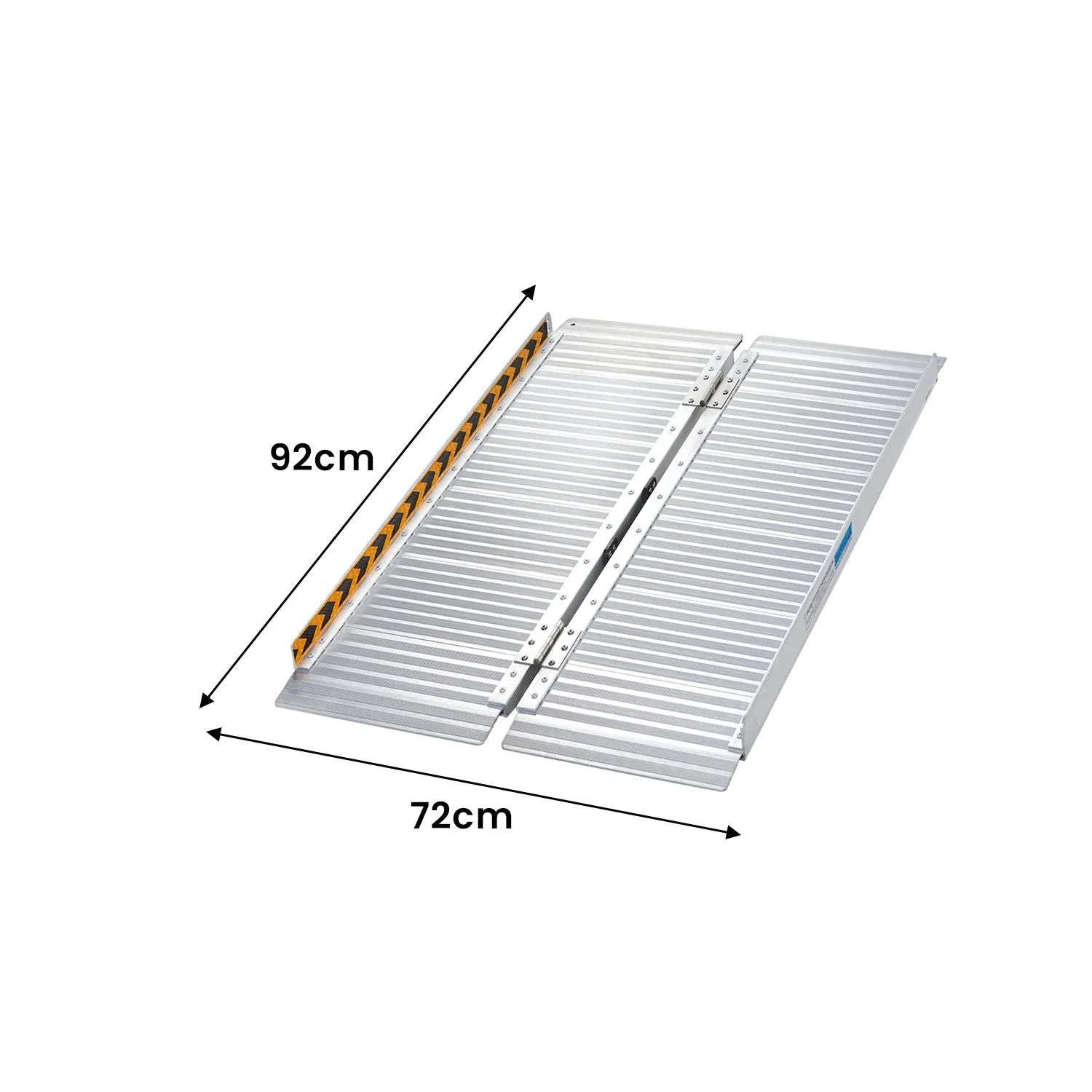 Durable Foldable Aluminium Wheelchair Ramp, 3ft, 272kg Capacity