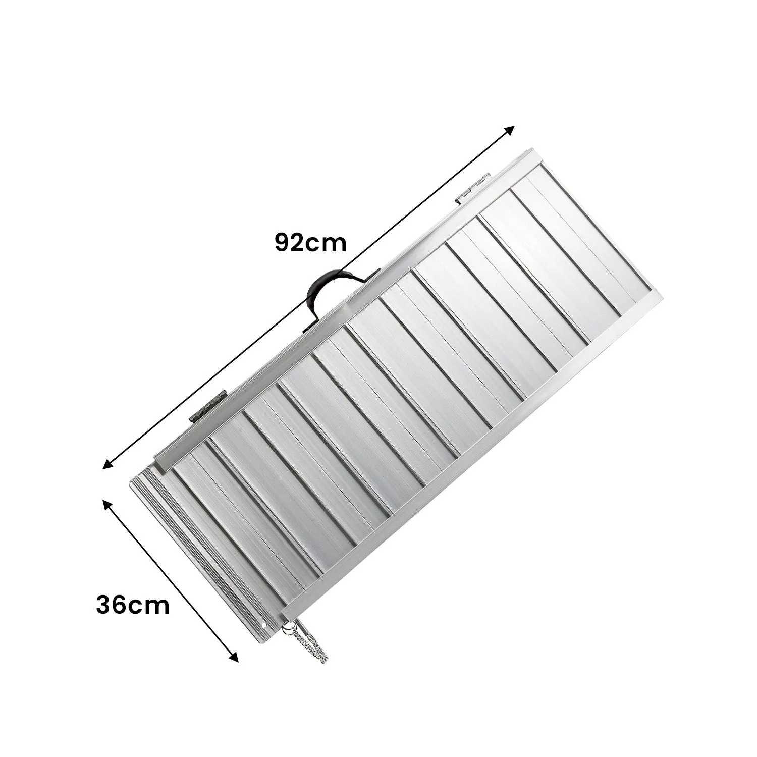 Durable Foldable Aluminium Wheelchair Ramp, 3ft, 272kg Capacity