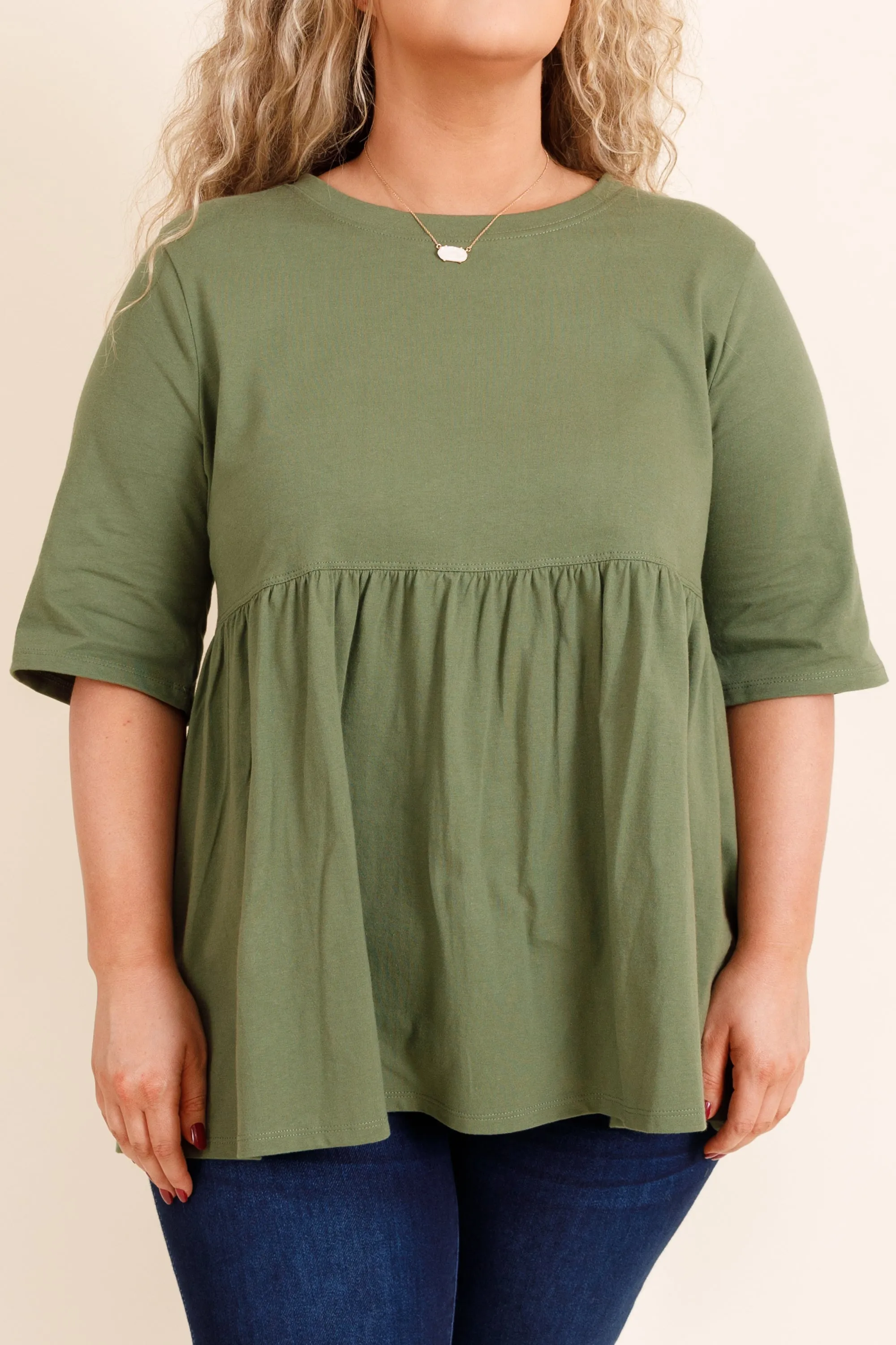 Fearless Soul Top, Ash Olive