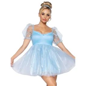 Frosted Organza Babydoll Adult Women's Dress