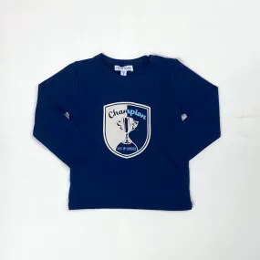 Happy Calegi Boys Roy Navy Long Sleeve T shirt