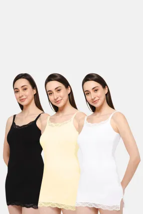 Intimacy Cotton Kurtha-Slip Combo – In09 | Pack of 3 - C63 | Soft, Breathable & Sweat-Absorbent