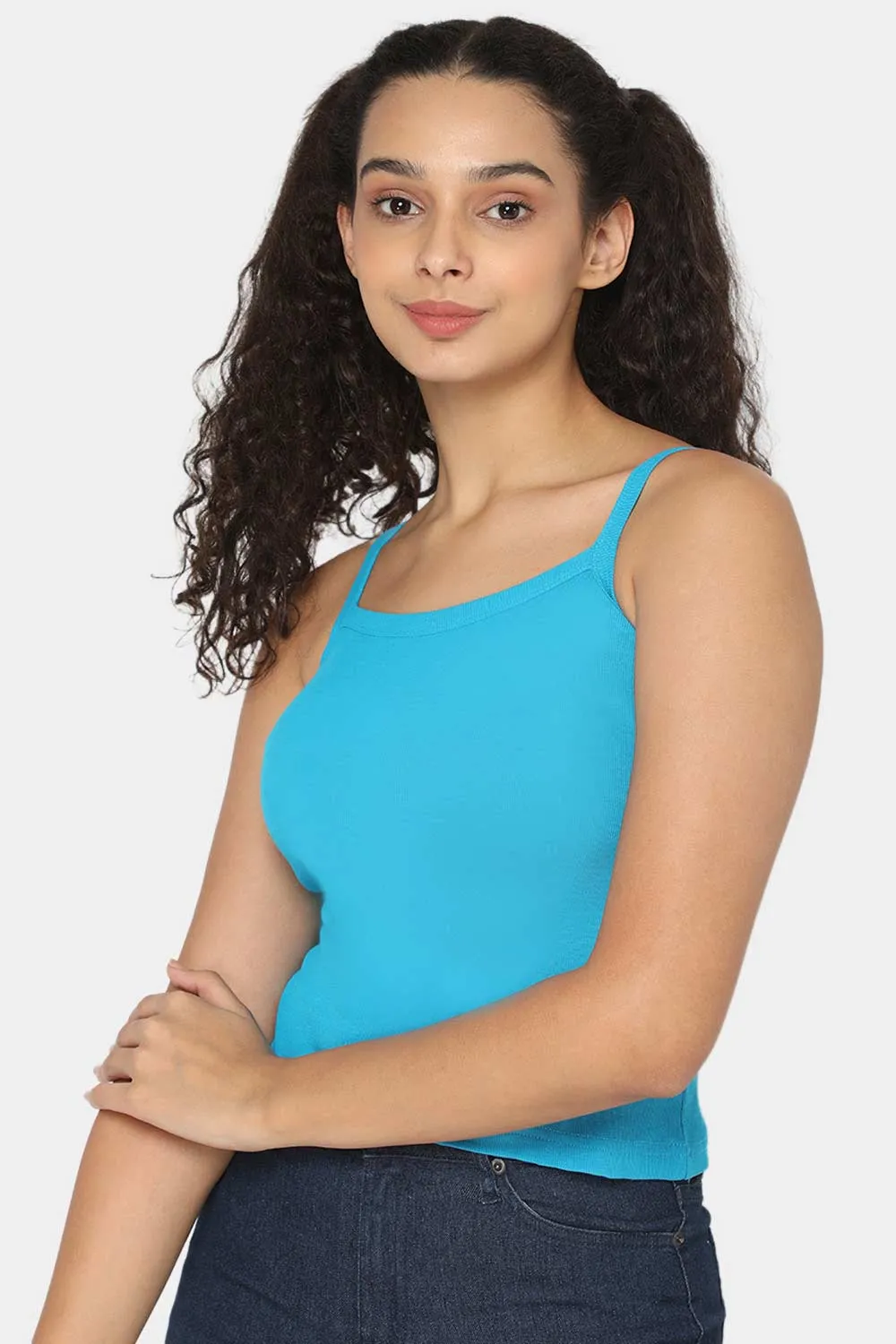 Intimacy Full Coverage 100% Cotton Slip Camisole – IN01 | Non-Padded & Seamless Comfort for Everyday Wear