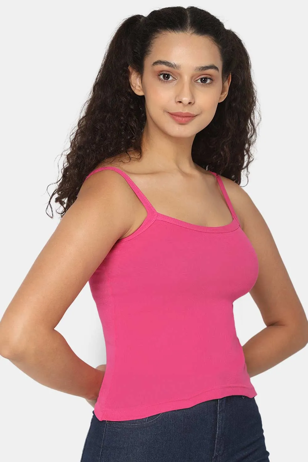 Intimacy Full Coverage 100% Cotton Slip Camisole – IN01 | Non-Padded & Seamless Comfort for Everyday Wear