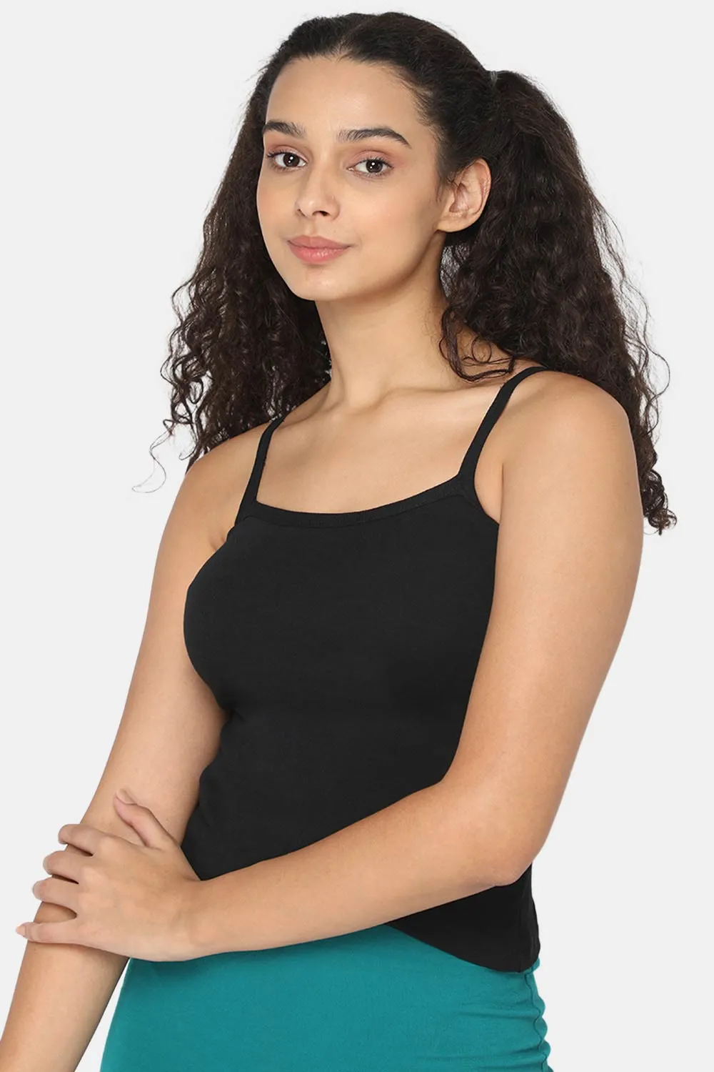 Intimacy Full Coverage 100% Cotton Slip Camisole – IN01 | Non-Padded & Seamless Comfort for Everyday Wear