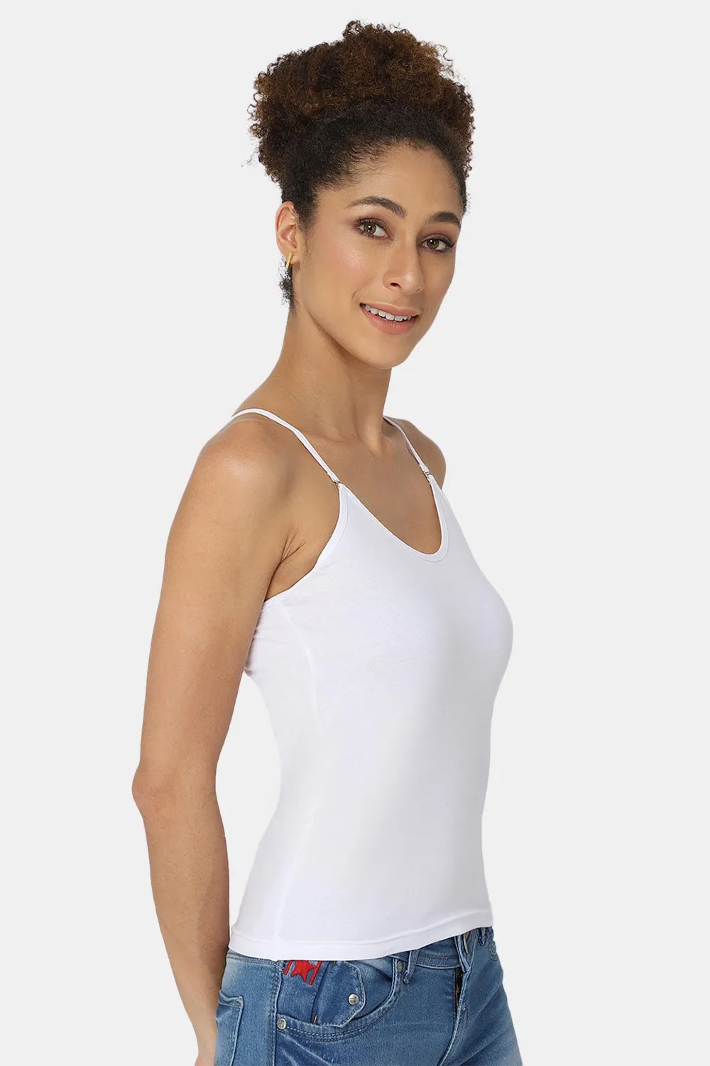 Intimacy Full Coverage Cotton Slip Camisole – IN15 | Non-Wired, Non-Padded & Ultra-Comfortable