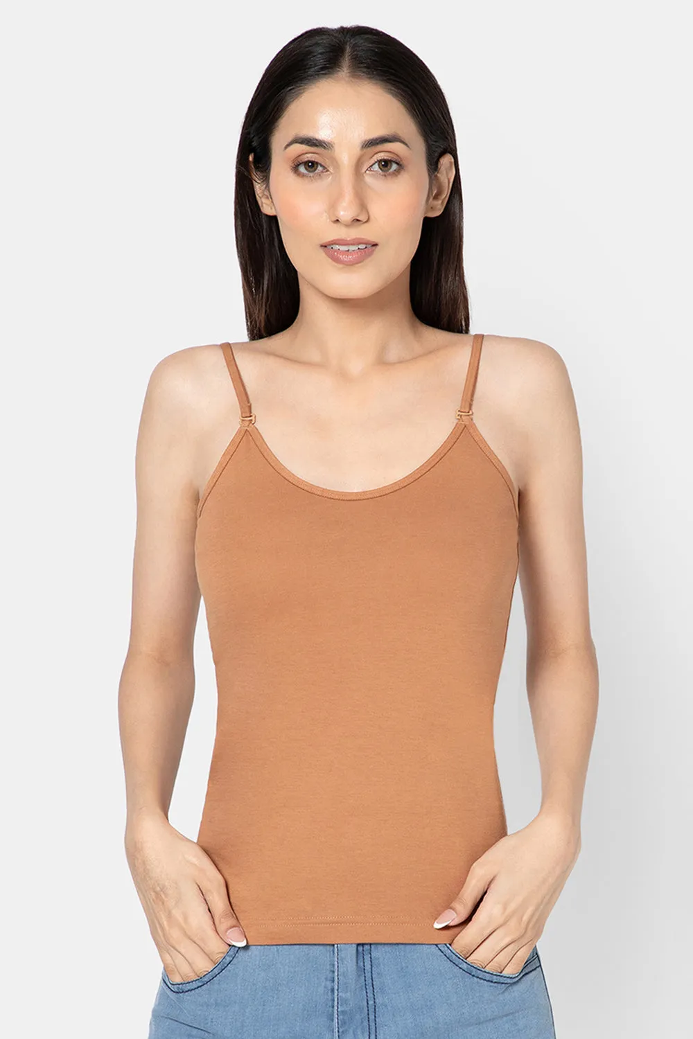 Intimacy Full Coverage Cotton Slip Camisole – IN15 | Non-Wired, Non-Padded & Ultra-Comfortable