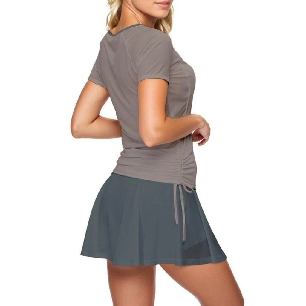 Jana Two Tone Active Top Tee & Skort Set