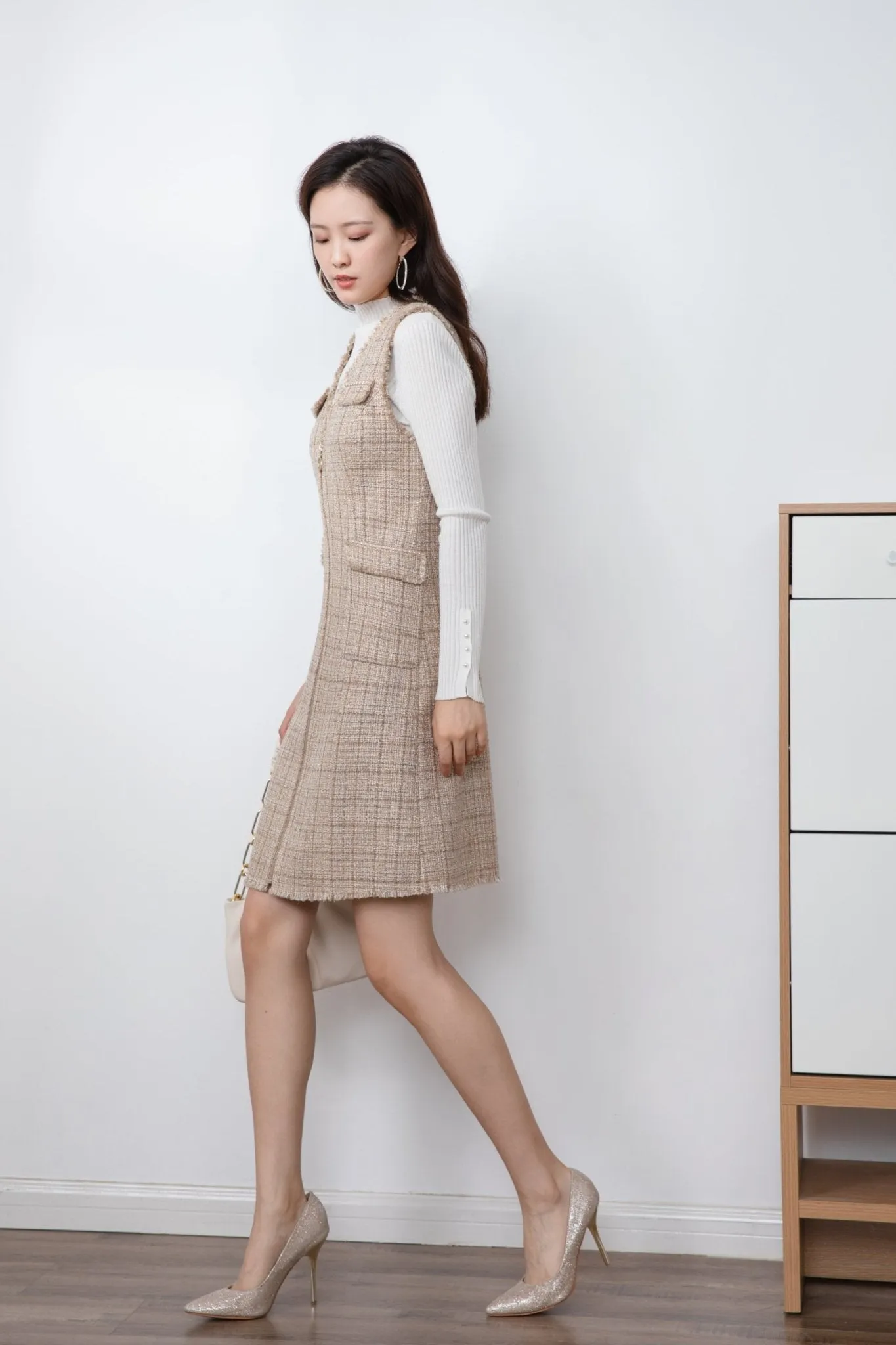 Khaki Slim Fit Dress