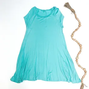 Last Chance Size Small | Mint T-Shirt Dress | ONLY 1 LEFT!