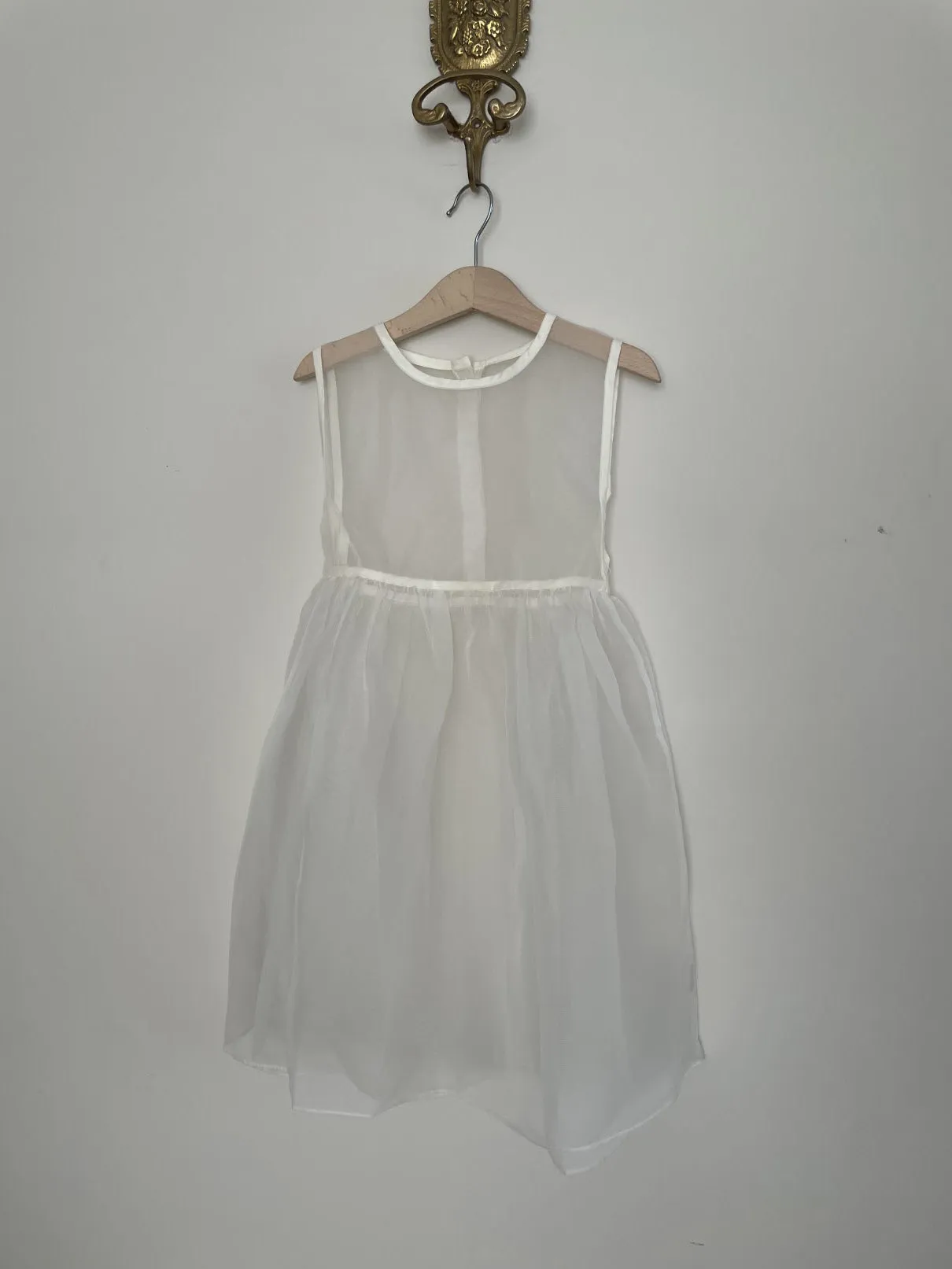 Leo Organza Dress_Cream (2-4y)