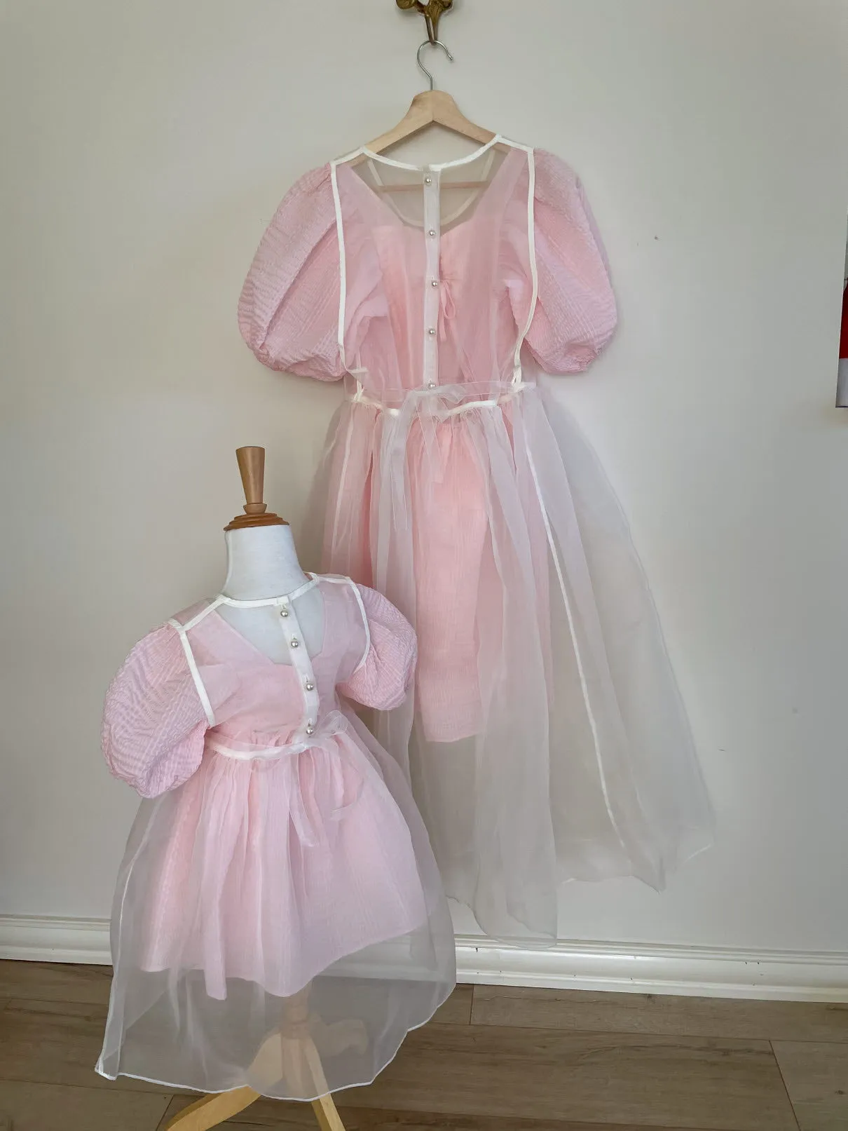 Leo Organza Dress_Cream (2-4y)