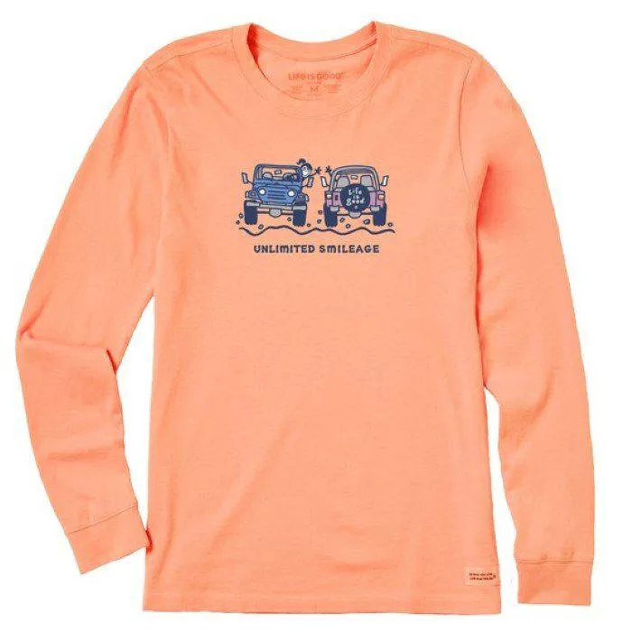 Life is Good Women's Long Sleeve Crusher Crew Neck Tee - Fall 2023 Collection