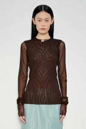 MEIMEIJ - SHEER LONG SLEEVE T-SHIRT