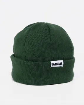 Mill Cotton Beanie - Bottle Green