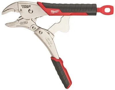 Milwaukee Torque Lock Locking Pliers' Durable Grip' Curved Jaw' 10 In.