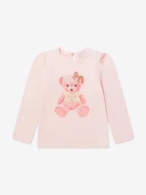 Monnalisa Baby Girls Long Sleeve Teddy T-Shirt