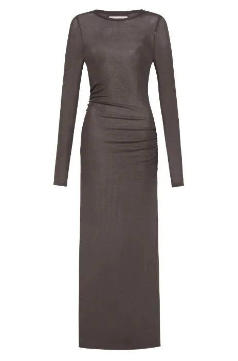 Nude Lucy  Evelyn Knit Maxi Dress - Espresso