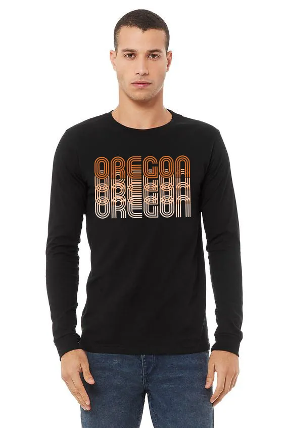 Oregon Fade *Limited Edition* T-Shirt - Long Sleeve Unisex Black