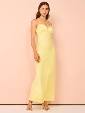 Ownley Carmen Maxi Dress in Butter