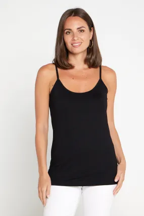 Philippa Bamboo Cami - Black