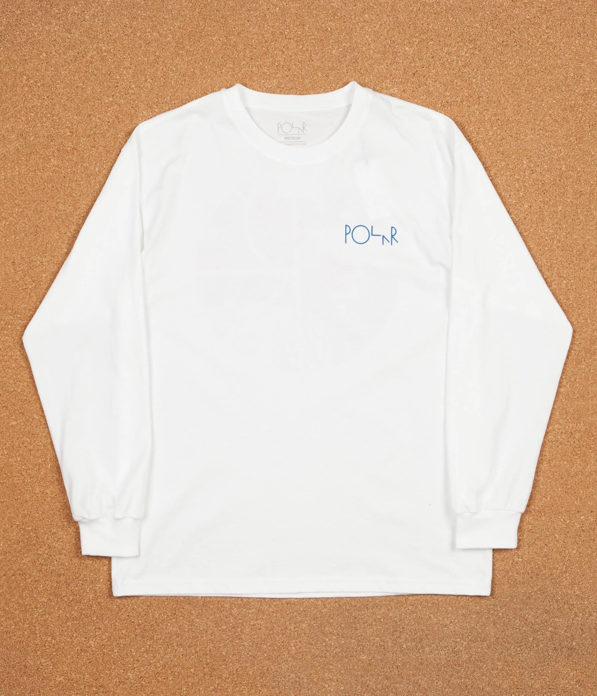 Polar Orchid Fill Logo Long Sleeve T-Shirt - White