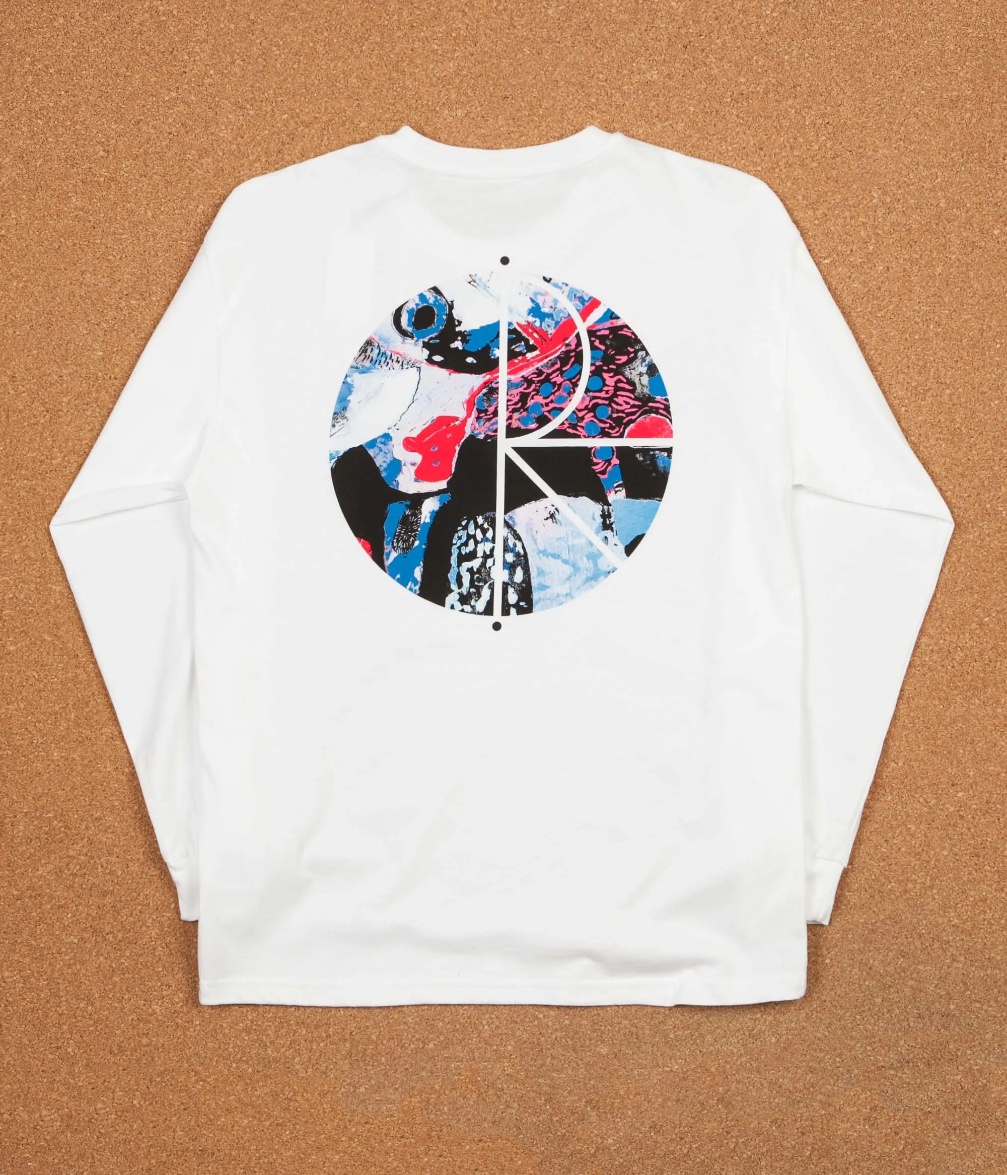 Polar Orchid Fill Logo Long Sleeve T-Shirt - White