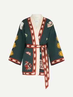 Quincy Robe Peacock