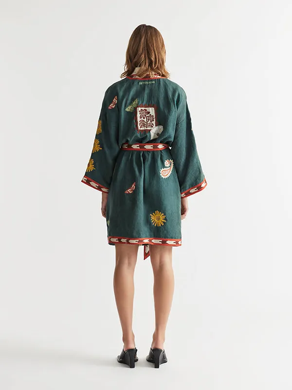 Quincy Robe Peacock