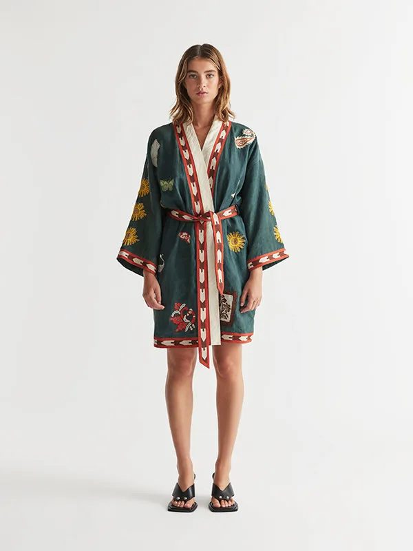 Quincy Robe Peacock