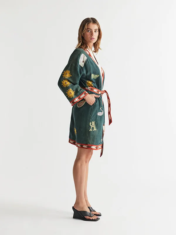 Quincy Robe Peacock